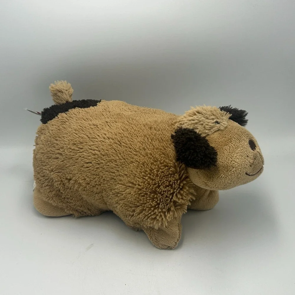 Pillow Pets Dog Pee Wee Puppy Plush Brown Tan Stuffed Animal Toy 12